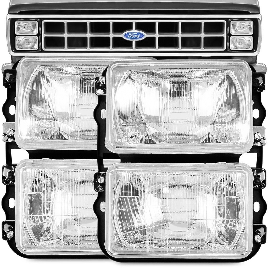 Farol F-1000 F-4000 1985 A 1992 F1000 F4000 Lente de Vidro