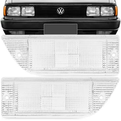 2 Lente Pisca Dianteiro Passat 85 A 88 Gts Pointer Cristal