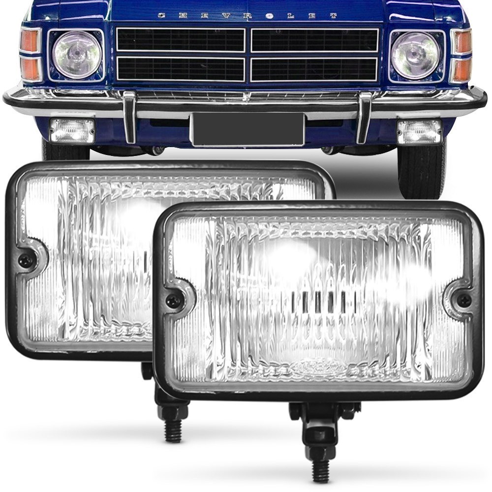 Par Farol Milha Fusca Opala Caravan Maverick Modelo Identico Serra Cibie II
