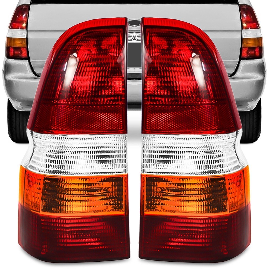 Lanterna Traseira Escort Sw Perua Wagon 97 98 99 00 2001 Tricolor