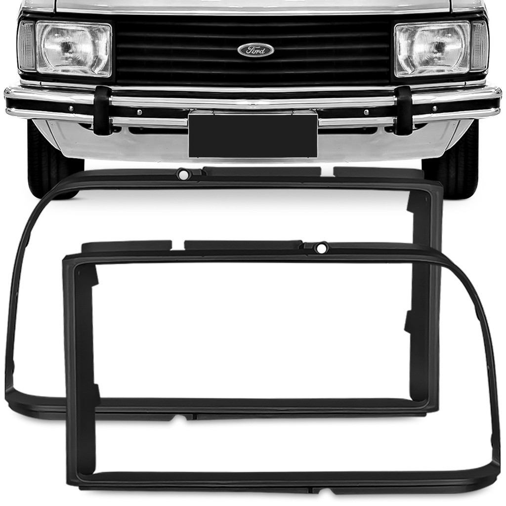 Moldura Farol Corcel Belina Pampa 78 80 81 82 84 Preta