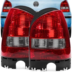 Lanterna Traseira Gol G3 1999 A 2005 Aba Preta Ré Fume