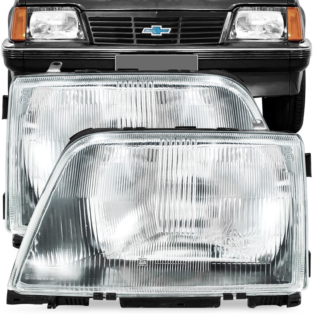 Farol Monza 1982 A 1987 Hatch Sedan Lente de Vidro Orgus