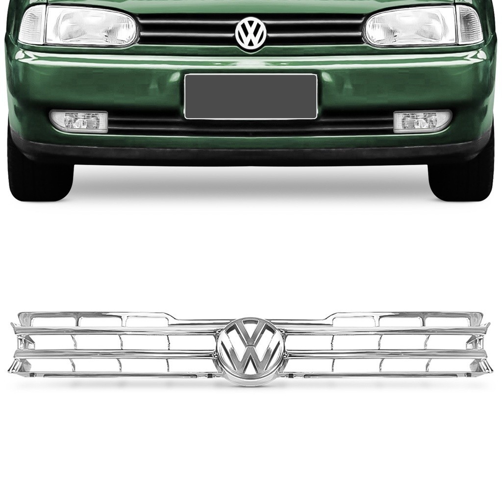 Grade Cromada Com Emblema Gol G2 Parati Saveiro Bola 95 A 99