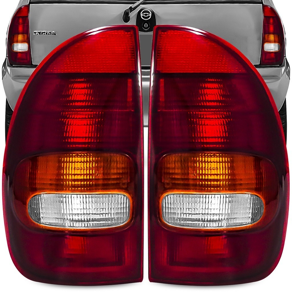 Lanterna Corsa Hatch 96 A 99 Pickup Wagon Farol Traseira Tricolor