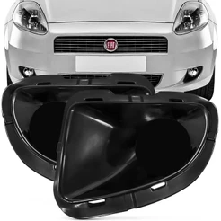 Grade Farol Milha Punto 07 08 09 10 11 12 Sem Furo Preta