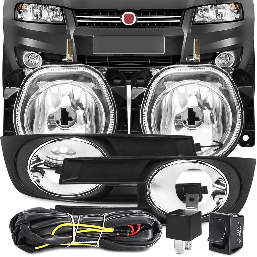 Kit Farol Milha Stilo 2008 09 10 2011 Fiat Auxiliar