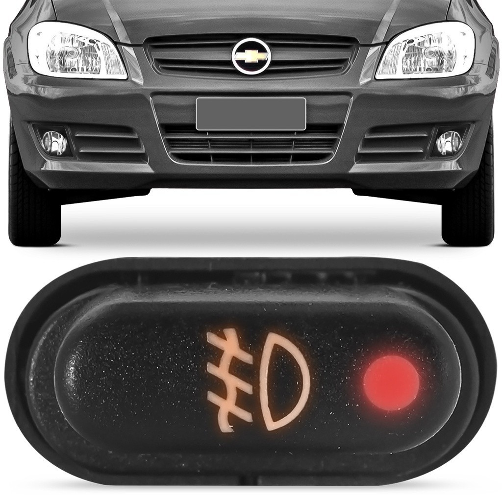 Interruptor Farol Auxiliar Milha Celta 2007 2008 2009 2010 Prisma Led Ambar