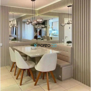 10 Placas Ripadas 3D para Parede -  Painel  Ripado para parede - Decoração - 50x50cm