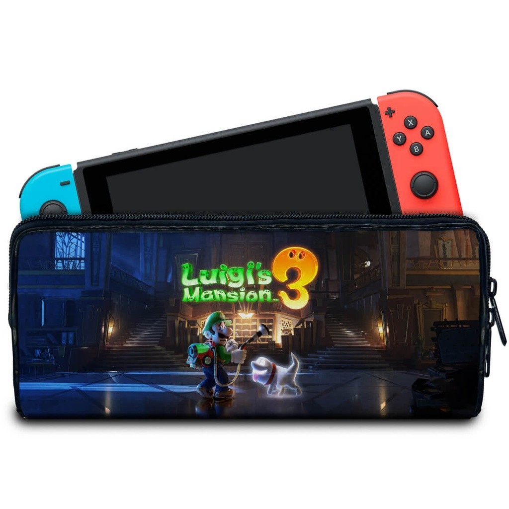 Case para Nintendo Switch Bolsa Estojo - Luigi's Mansion 3