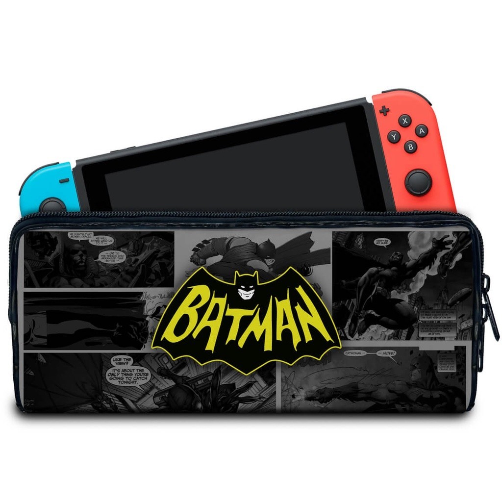 Case para Nintendo Switch Bolsa Estojo - Batman Comics