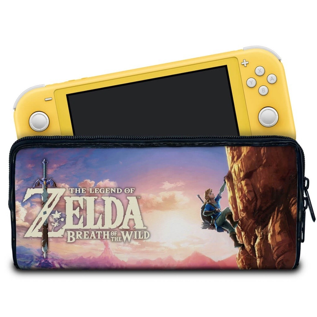 Case para Nintendo Switch Lite Bolsa Estojo - Zelda Breath Of The Wild