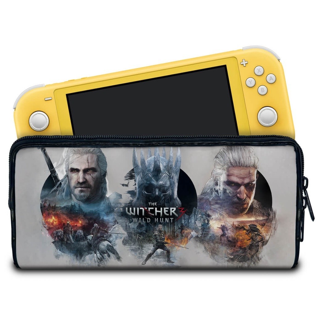 Case para Nintendo Switch Lite Bolsa Estojo - The Witcher 3: Wild Hunt