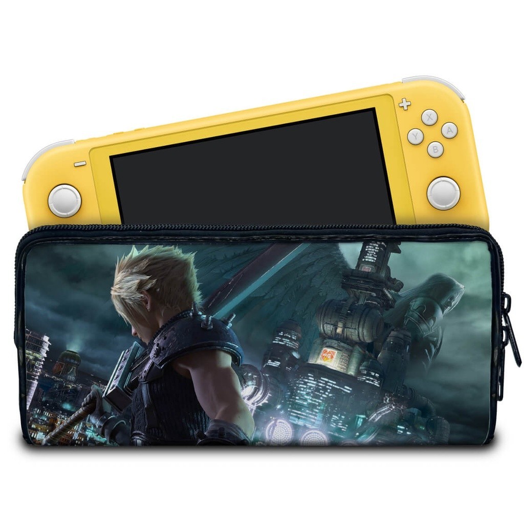 Case para Nintendo Switch Lite Bolsa Estojo - Final Fantasy Vii: Remake