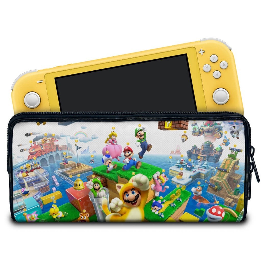Case para Nintendo Switch Lite Bolsa Estojo - Bowser s Fury