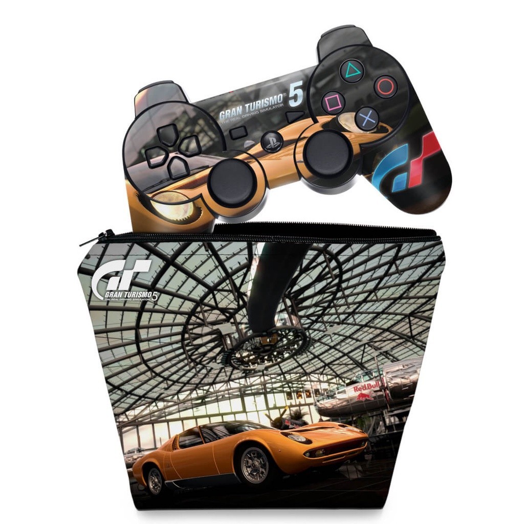 Capa Case e Skin Adesivo PS3 Controle - Gran Turismo 5 #2