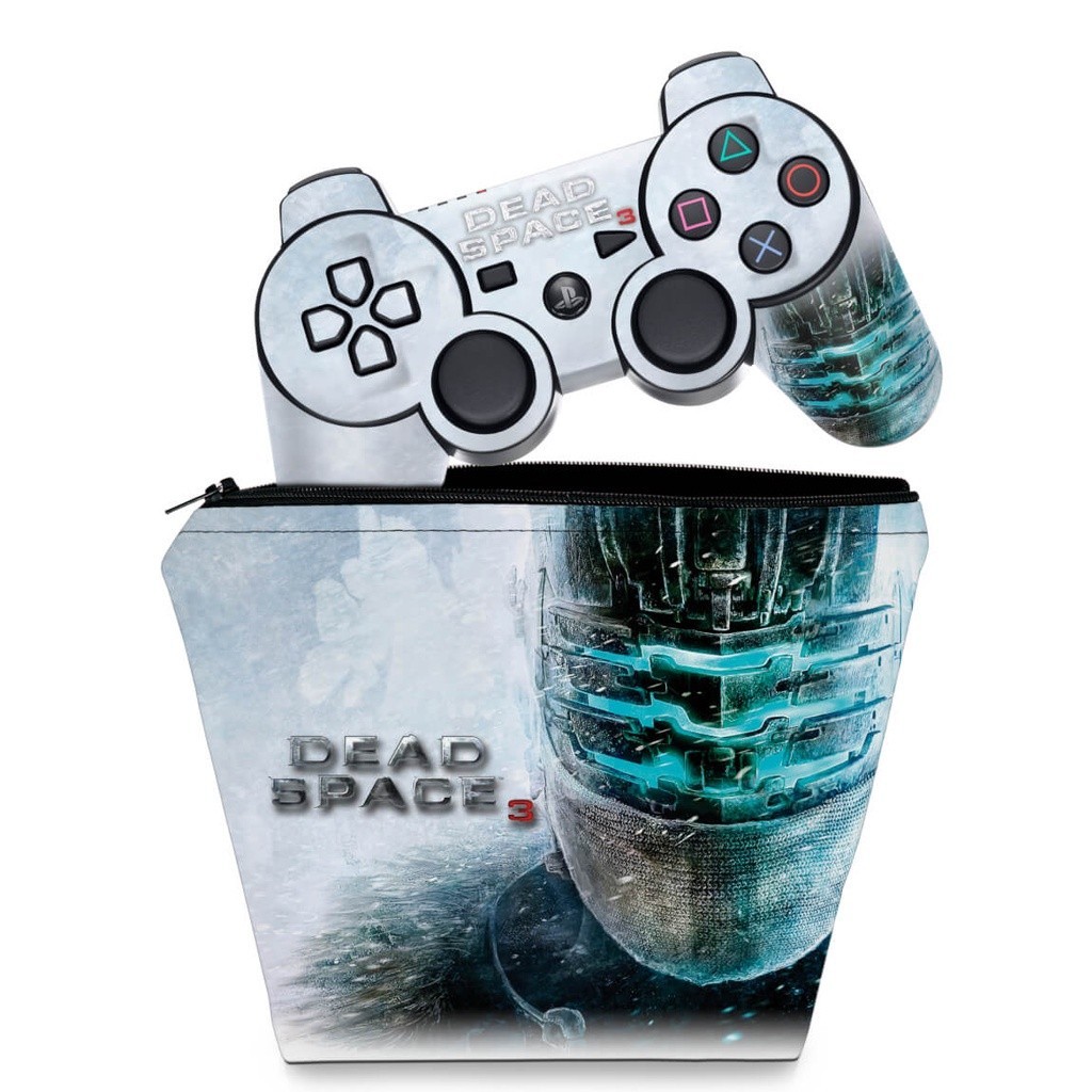 Capa Case e Skin Adesivo PS3 Controle - Dead Space 3
