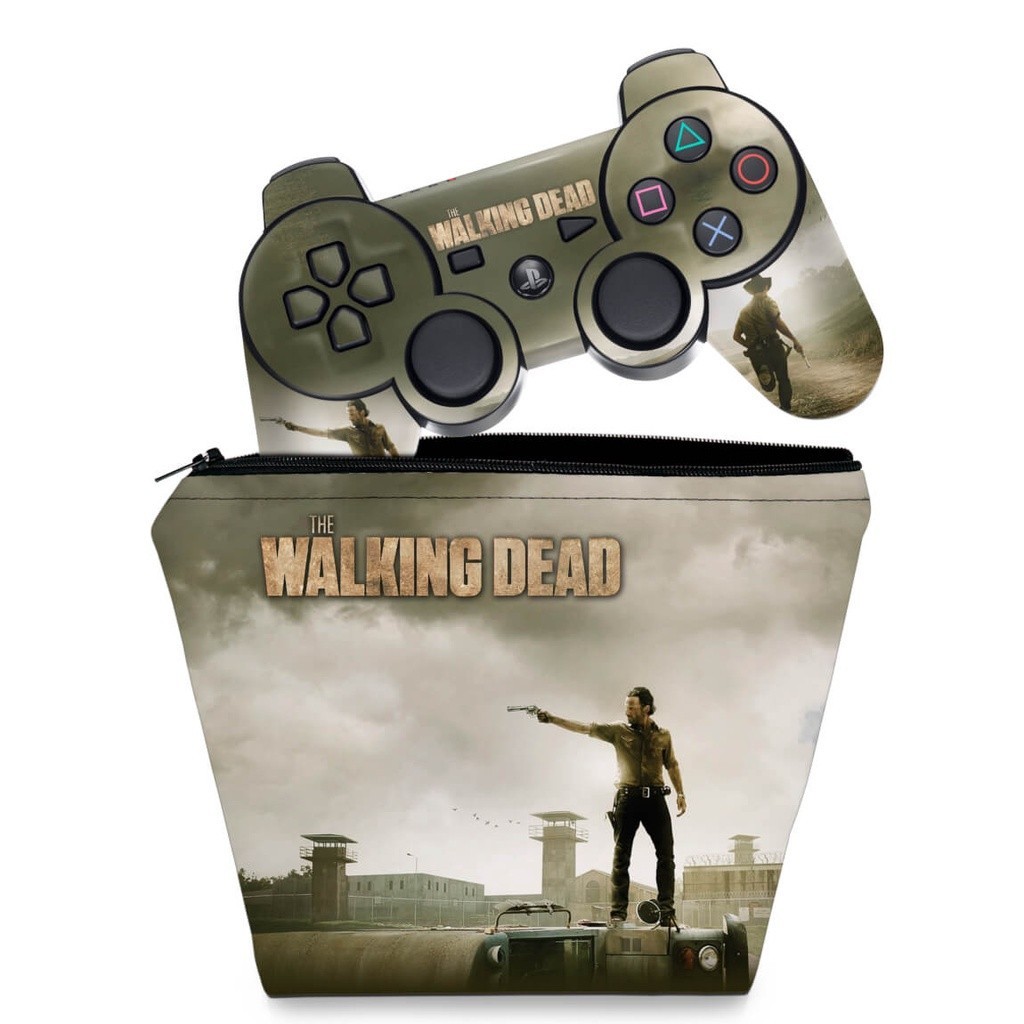 Capa Case e Skin Adesivo PS3 Controle - The Walking Dead