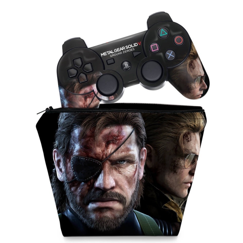 Capa Case e Skin Adesivo PS3 Controle - Metal Gear Solid V