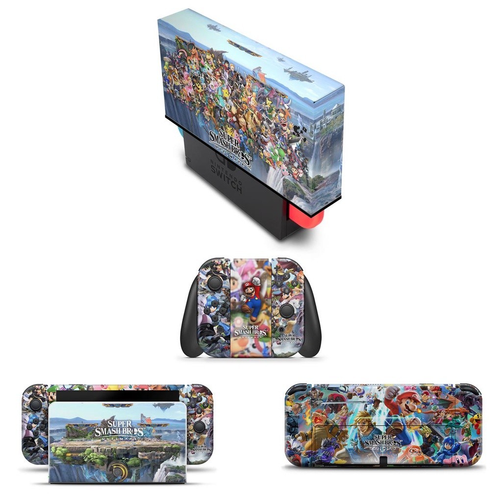 Capa Anti Poeira e Skin Nintendo Switch Oled - Super Smash Bros. Ultimate