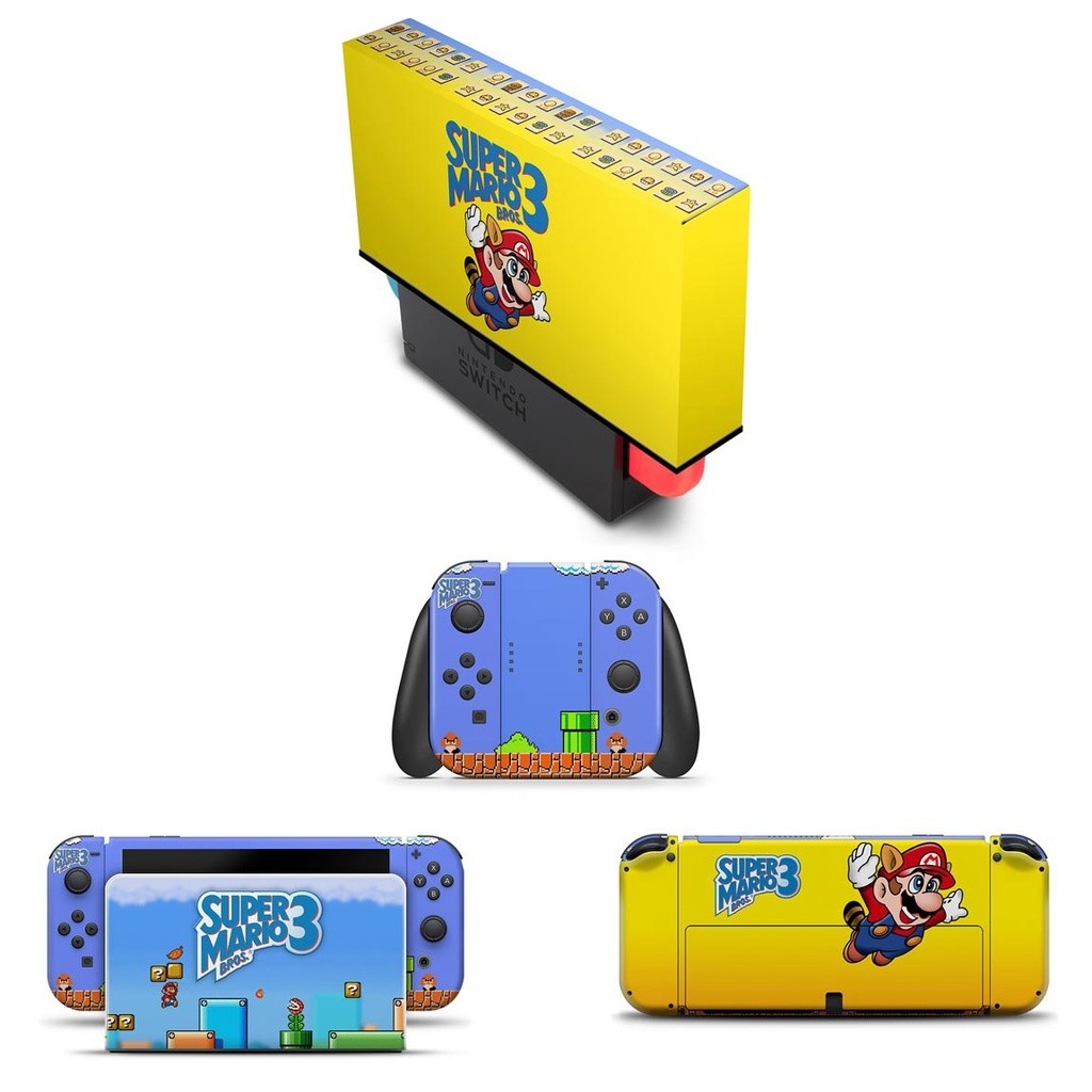 Capa Anti Poeira e Skin Nintendo Switch Oled - Super Mario Bros 3