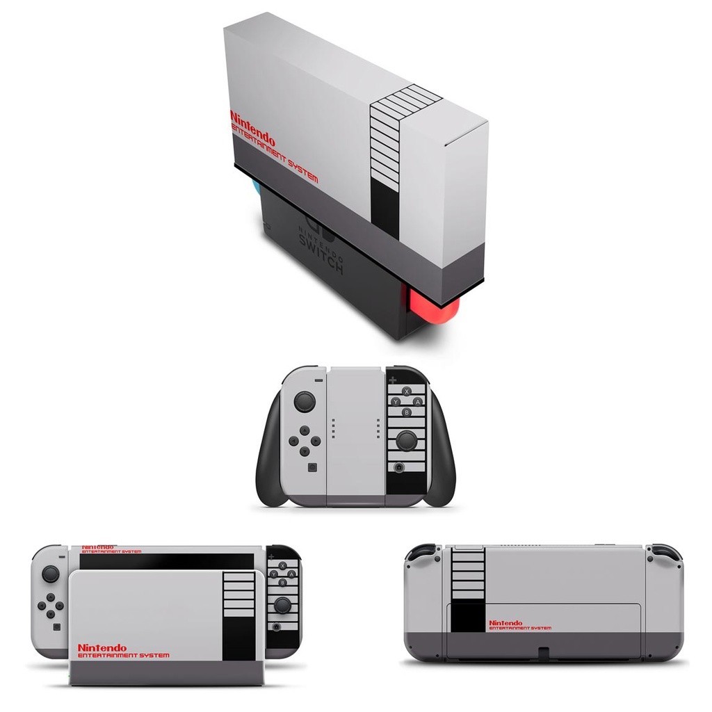 Capa Anti Poeira e Skin Nintendo Switch Oled - Nintendinho Nes