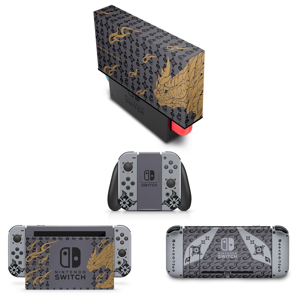 Capa Anti Poeira e Skin Nintendo Switch - Monster Hunter Rise