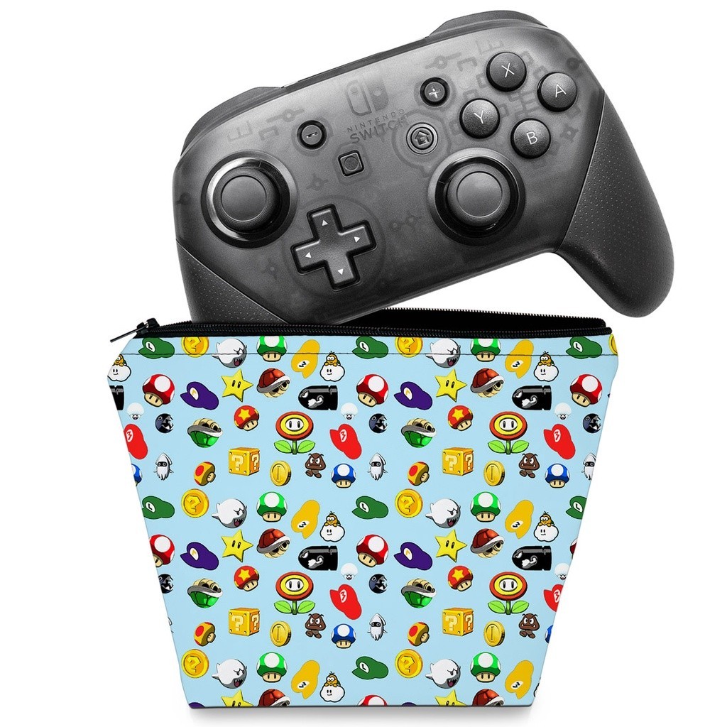 Capa Nintendo Switch Pro Controle Case - Super Mario