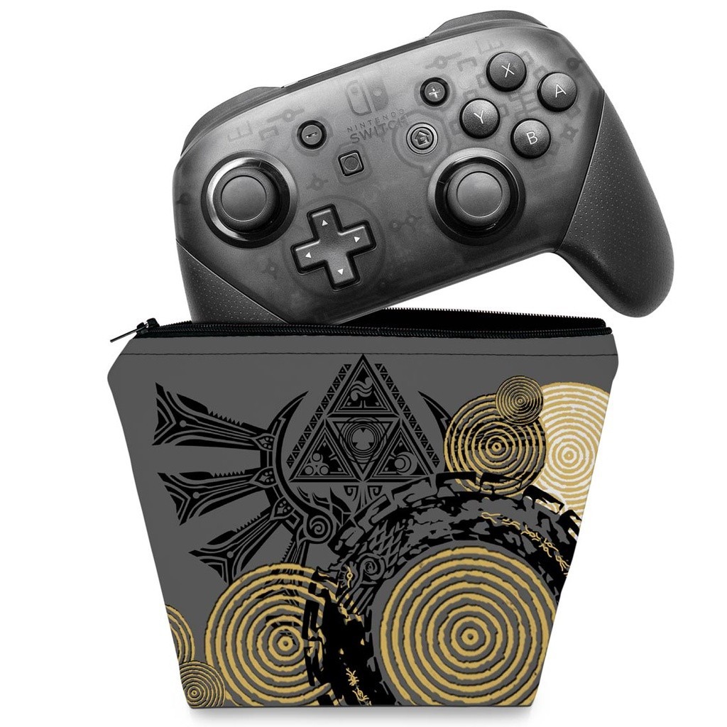 Capa Nintendo Switch Pro Controle Case - Zelda Tears of the Kingdom Edition