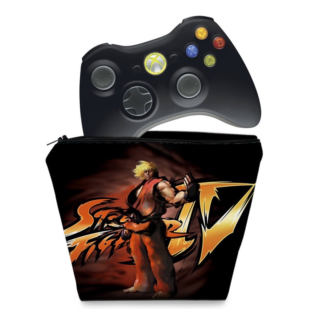 Capa Xbox 360 Controle Case - Street Fighter 4 a