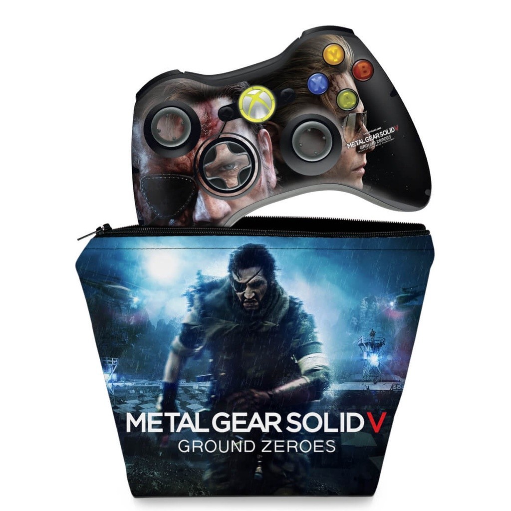 Capa Case e Skin Adesivo Xbox 360 Controle - Metal Gear Solid V