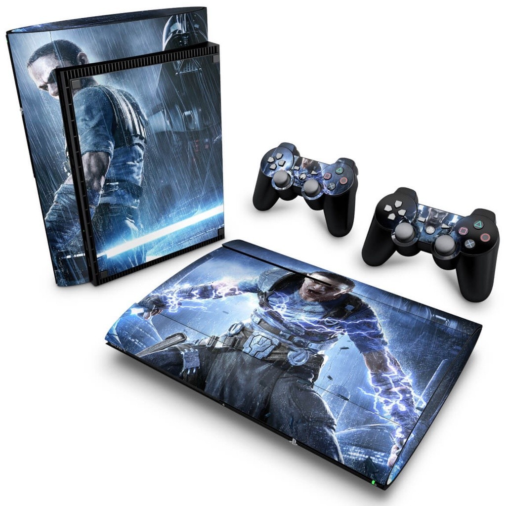 Skin PS3 Super Slim Adesivo - Star Wars The Force Unleashed