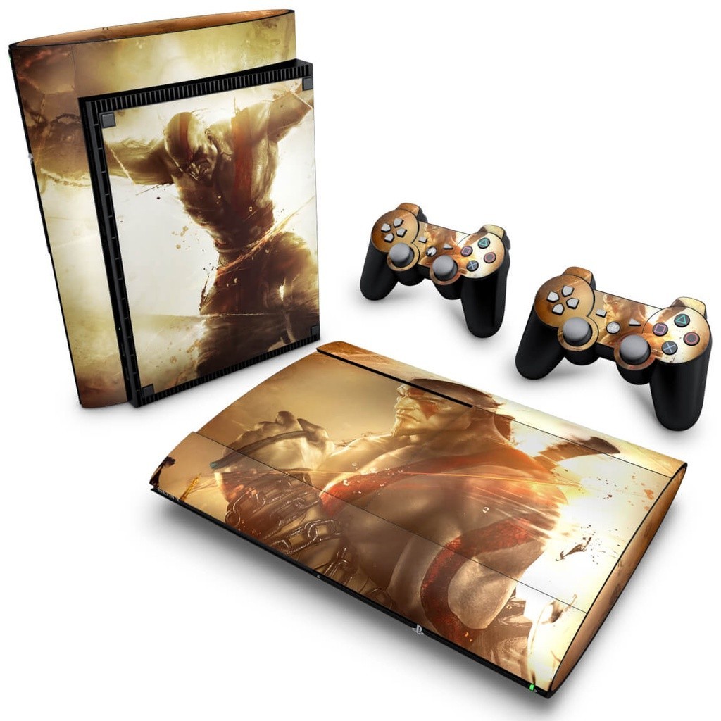 Skin PS3 Super Slim Adesivo - God Of War Ascension