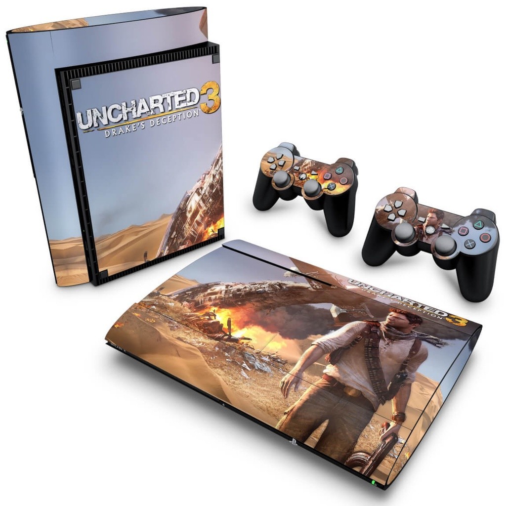 Skin PS3 Super Slim Adesivo - Uncharted 3