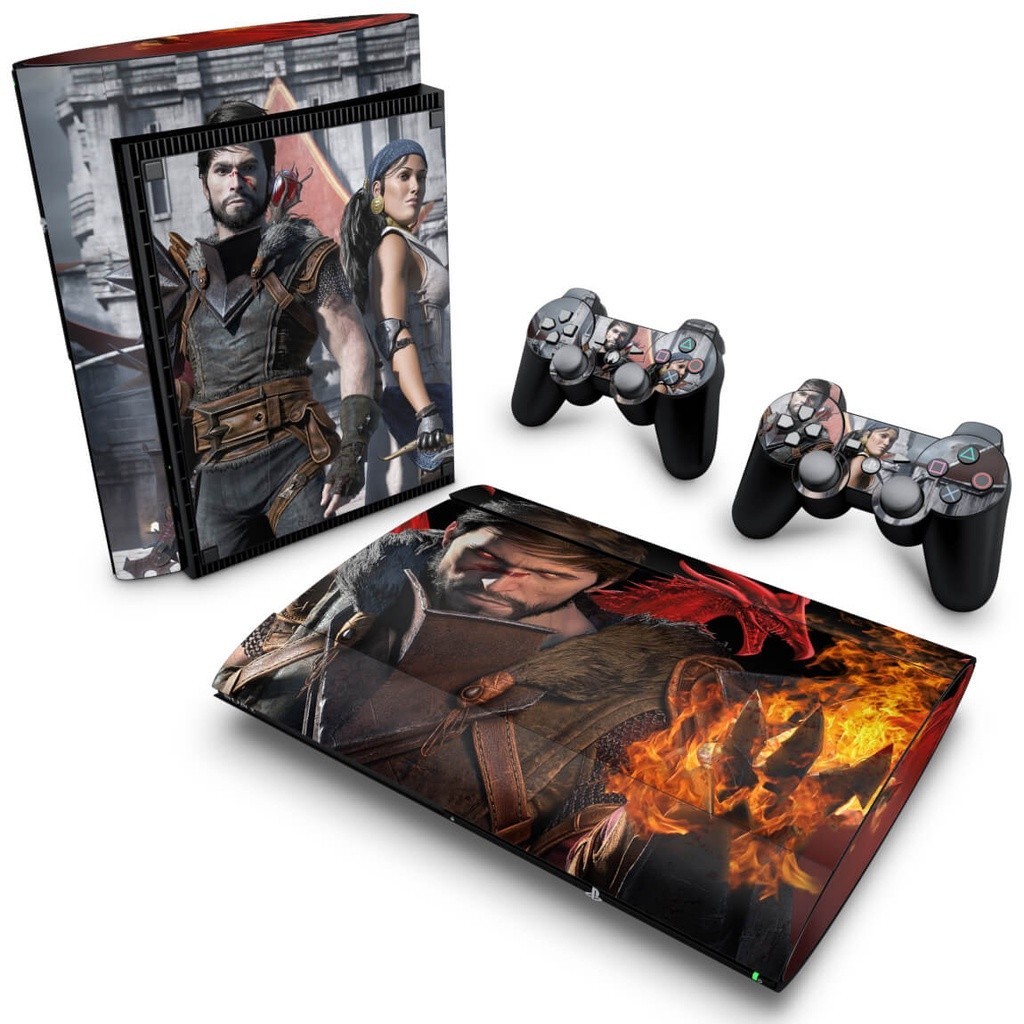 Skin PS3 Super Slim Adesivo - Dragon Age 2