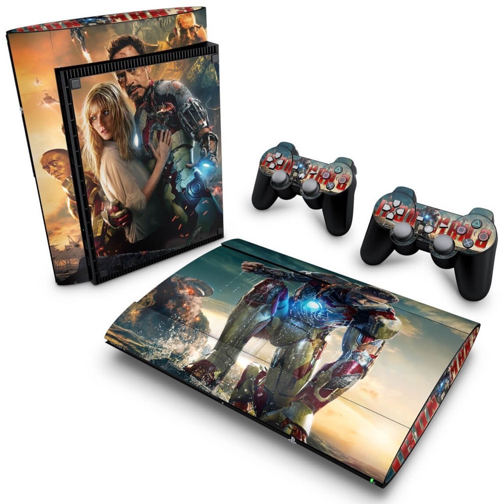 Skin PS3 Super Slim Adesivo - Iron Man - Homem De Ferro #A
