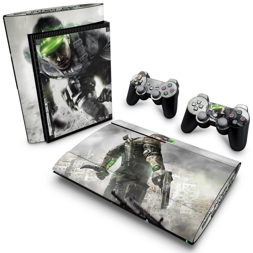 Skin PS3 Super Slim Adesivo - Splinter Cell Blacklist