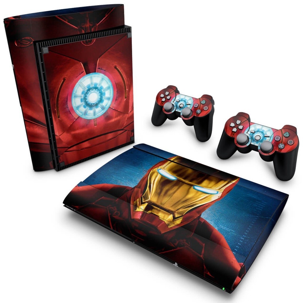 Skin PS3 Super Slim Adesivo - Iron Man - Homem De Ferro #B