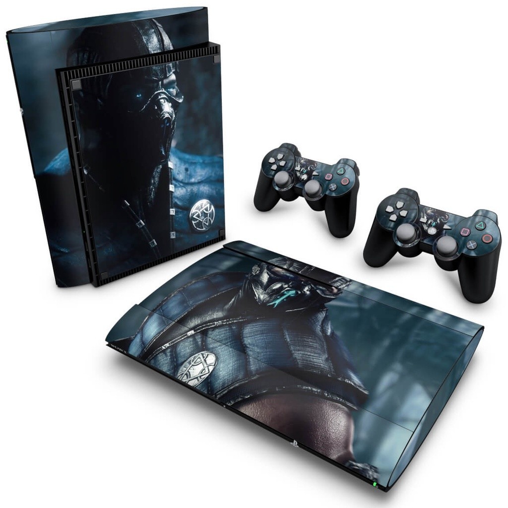 Skin PS3 Super Slim Adesivo - Mortal Kombat X Subzero