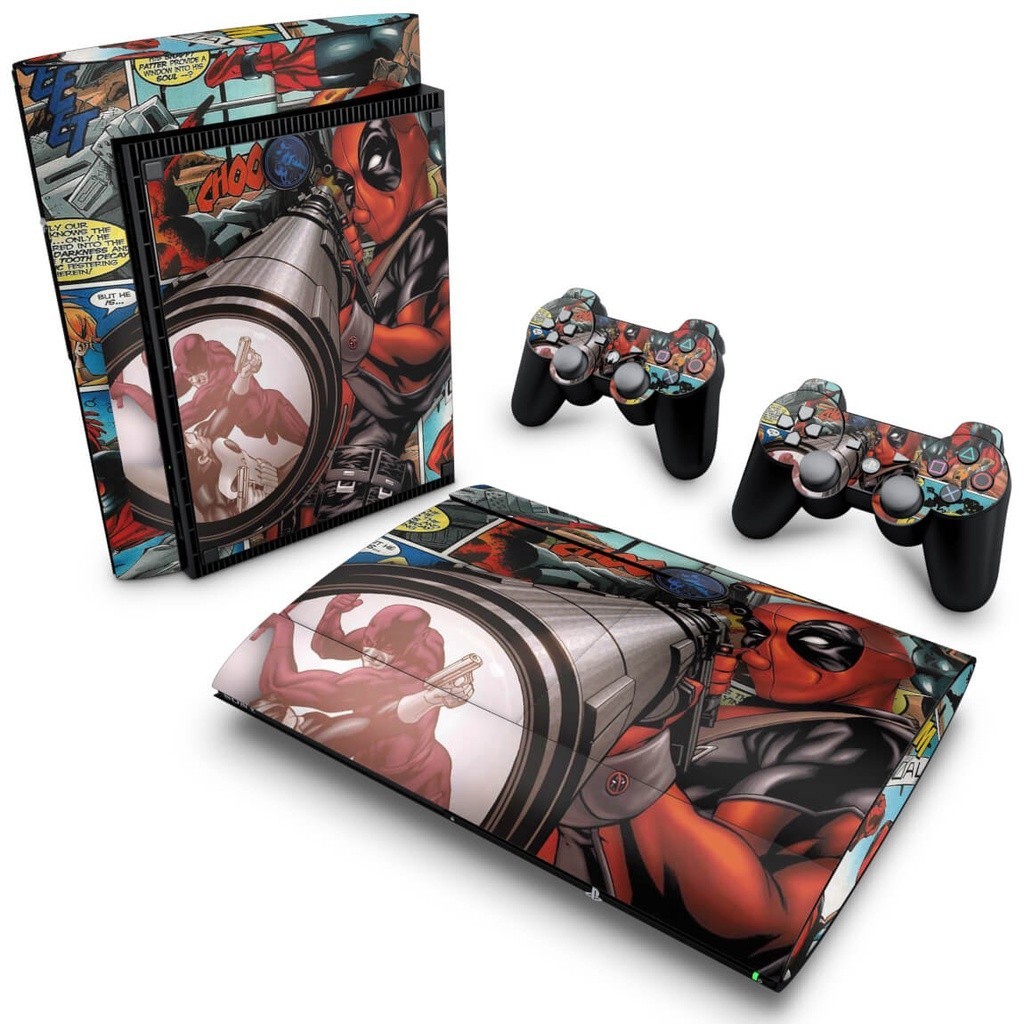 Skin PS3 Super Slim Adesivo - Deadpool