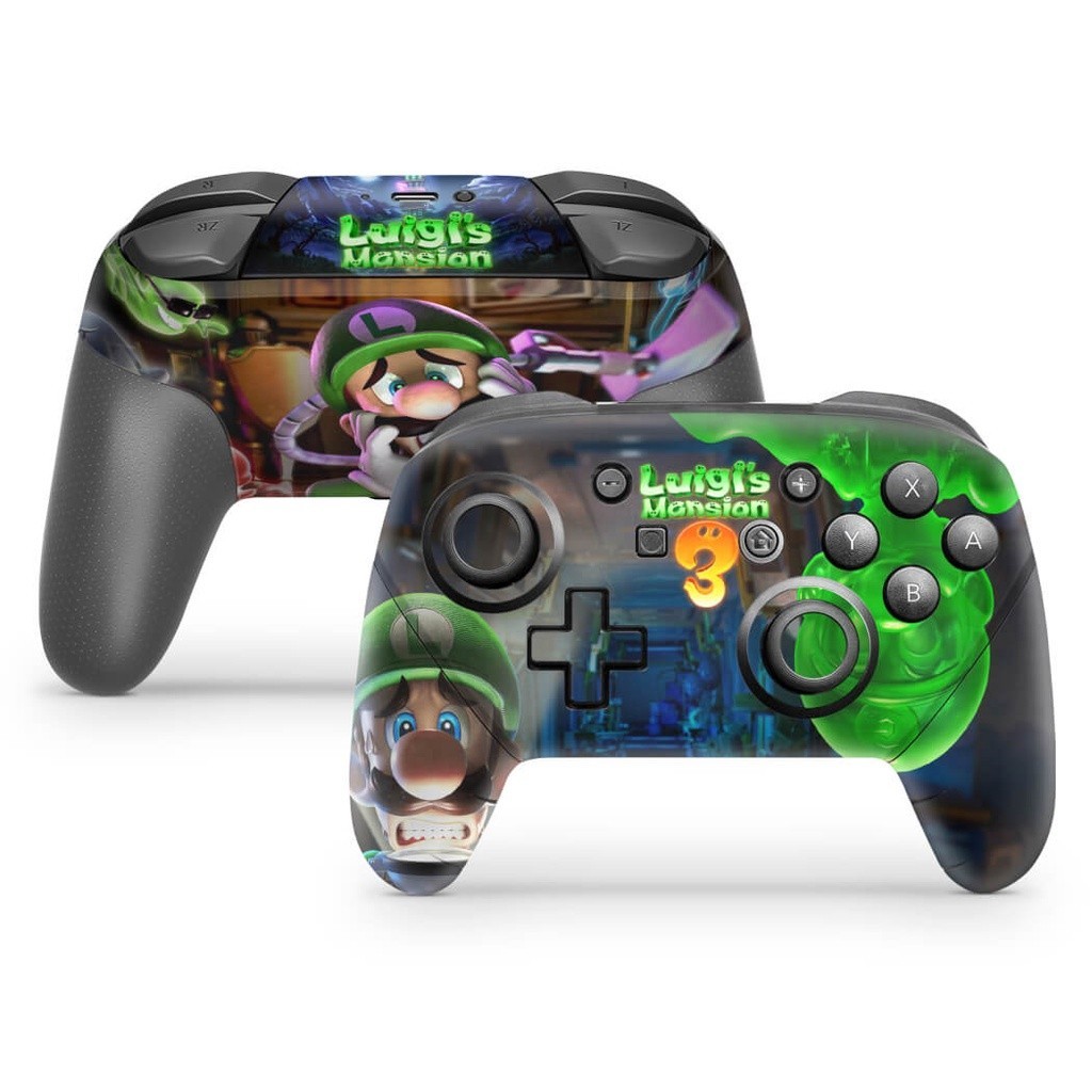 Skin Adesivo Nintendo Switch Pro Controle - Luigi's Mansion 3