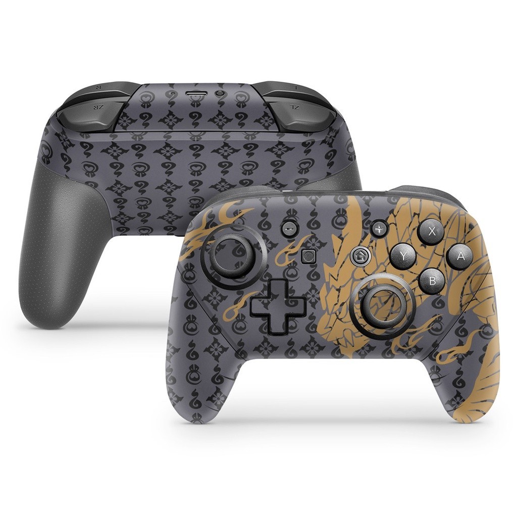 Skin Nintendo Switch Pro Controle Adesivo - Monster Hunter Rise