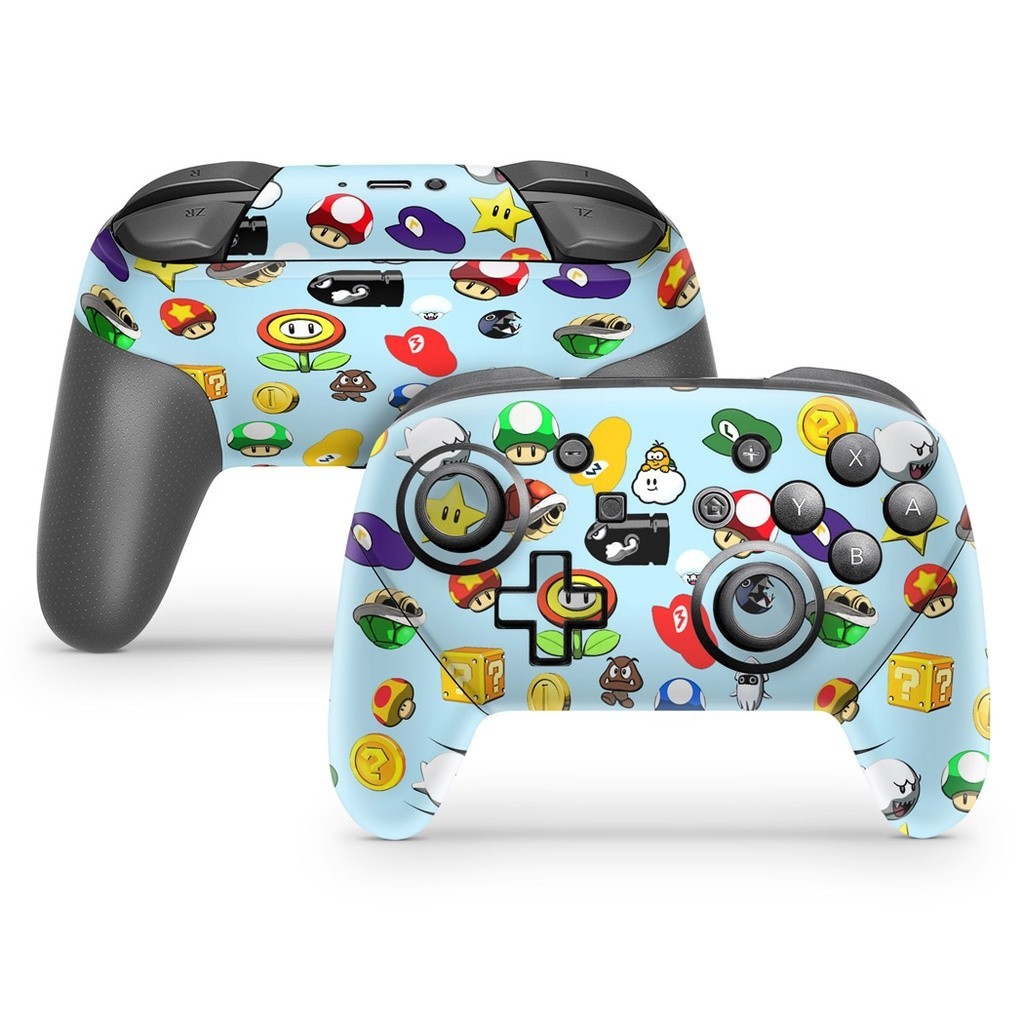 Skin Nintendo Switch Pro Controle Adesivo - Super Mario