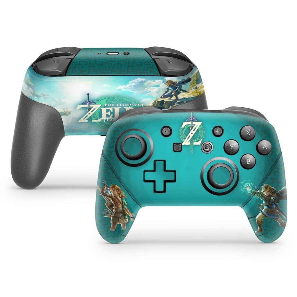 Skin Nintendo Switch Pro Controle Adesivo - Zelda Tears of the Kingdom