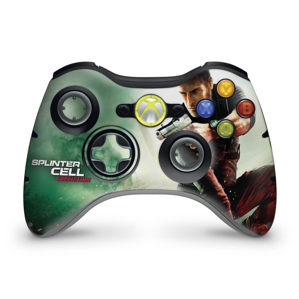 Skin Xbox 360 Controle Adesivo - Splinter Cell Conviction