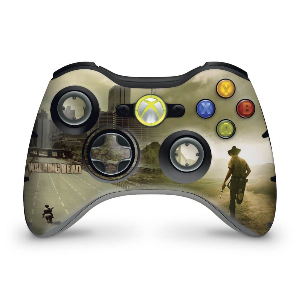 Skin Xbox 360 Controle Adesivo - The Walking Dead #b
