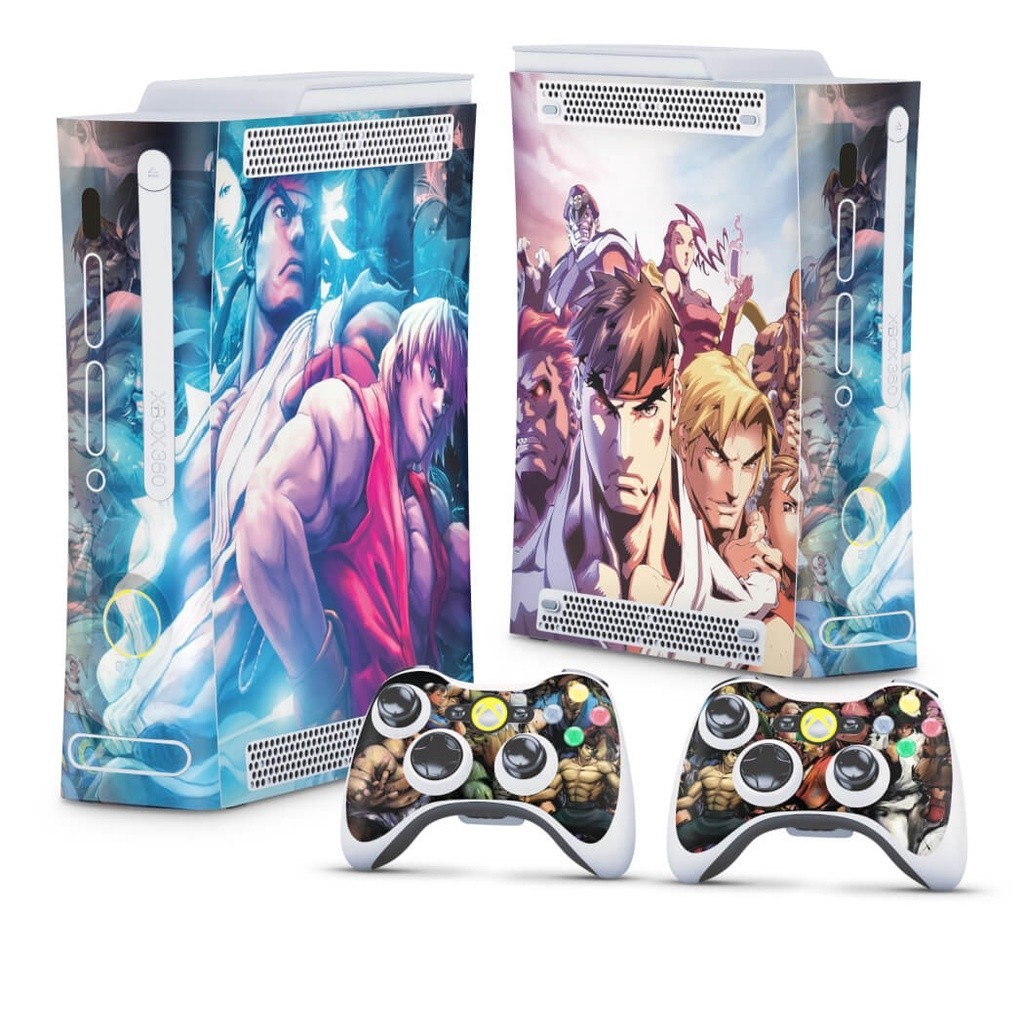 Skin Xbox 360 Fat Arcade Adesivo - Street Fighter