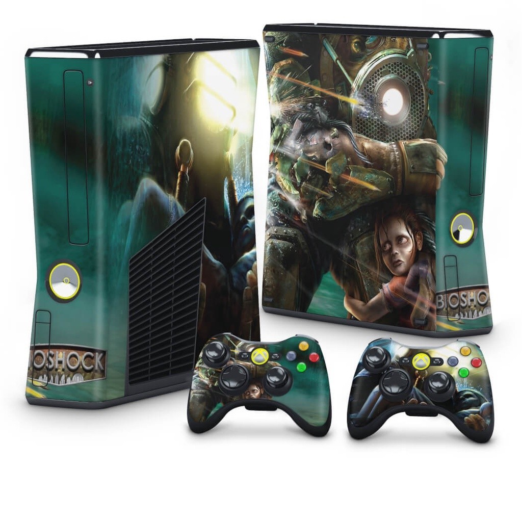 Skin Xbox 360 Slim Adesivo - Bioshock