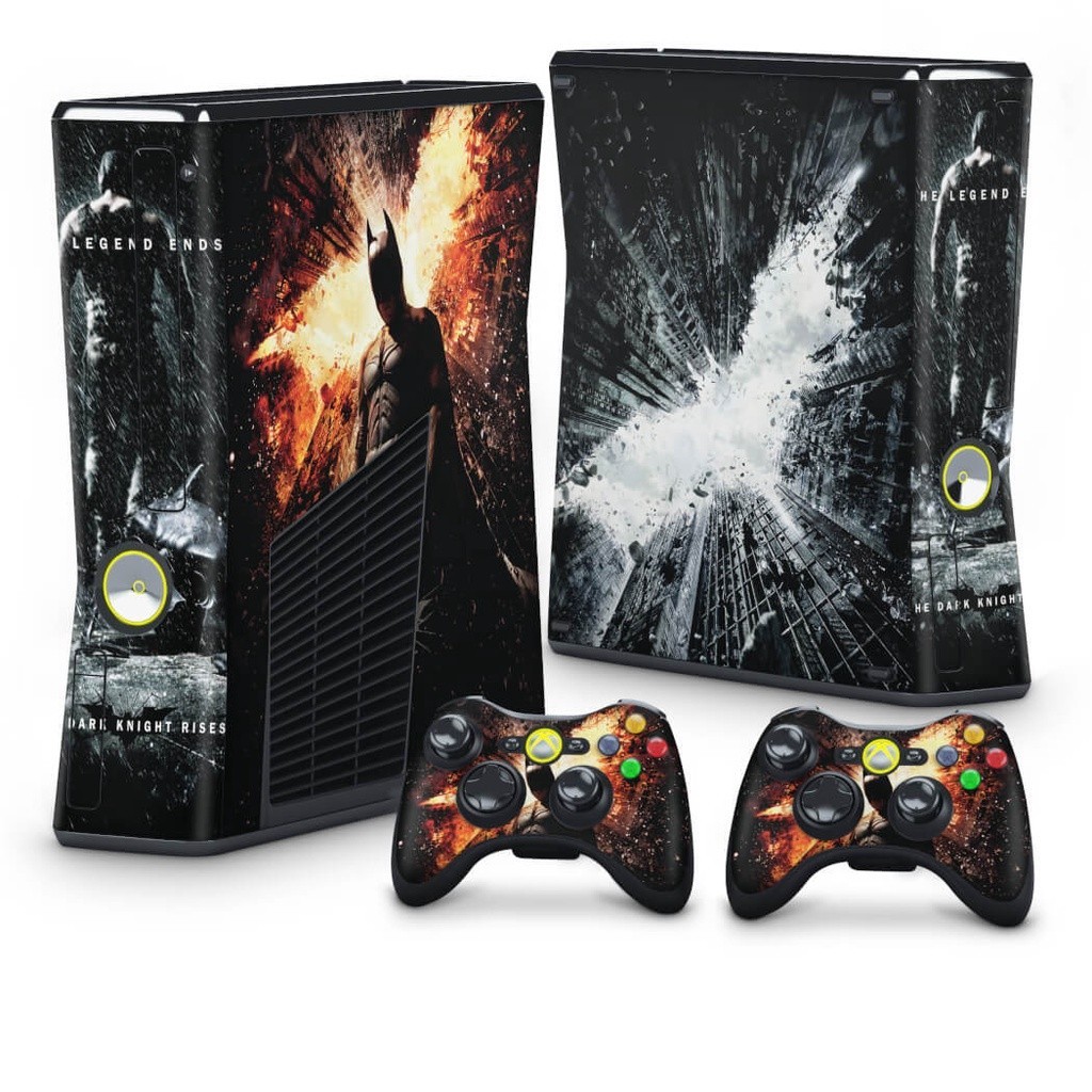 Skin Xbox 360 Slim Adesivo - The Dark Knight Rises - Batman