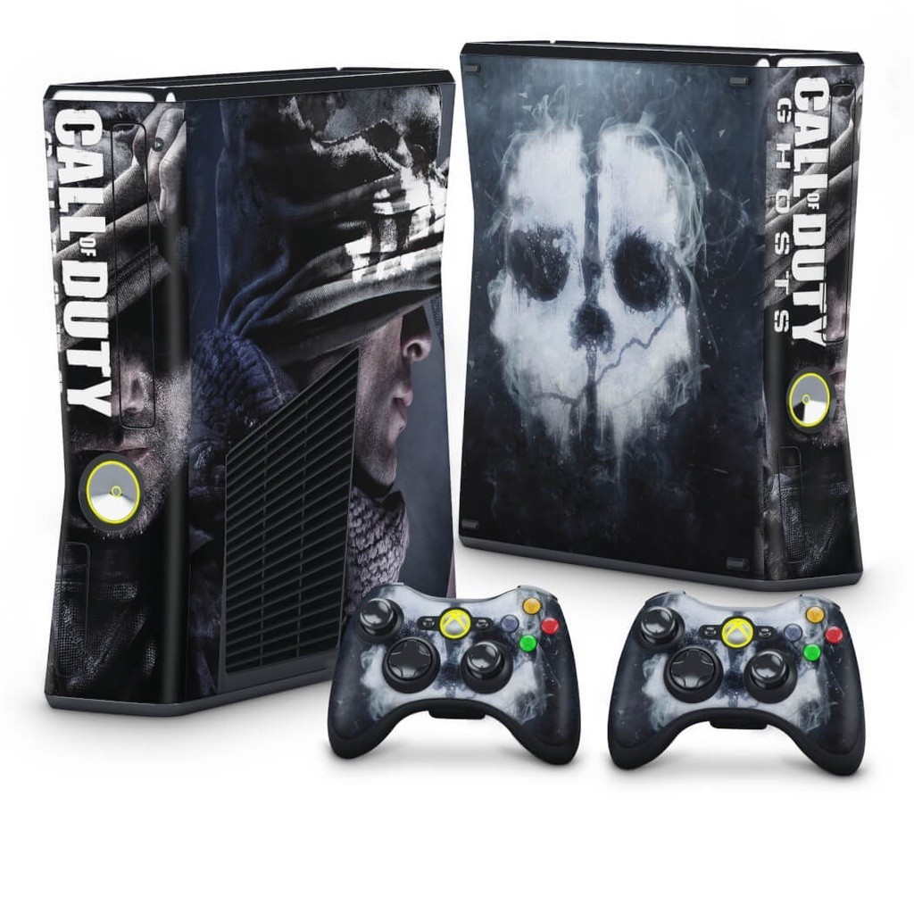 Skin Xbox 360 Slim Adesivo - Call Of Duty Ghosts